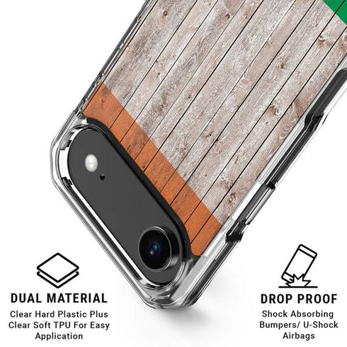 Ireland Flag Dark Wood iPhone 17 Air MagSafe Case